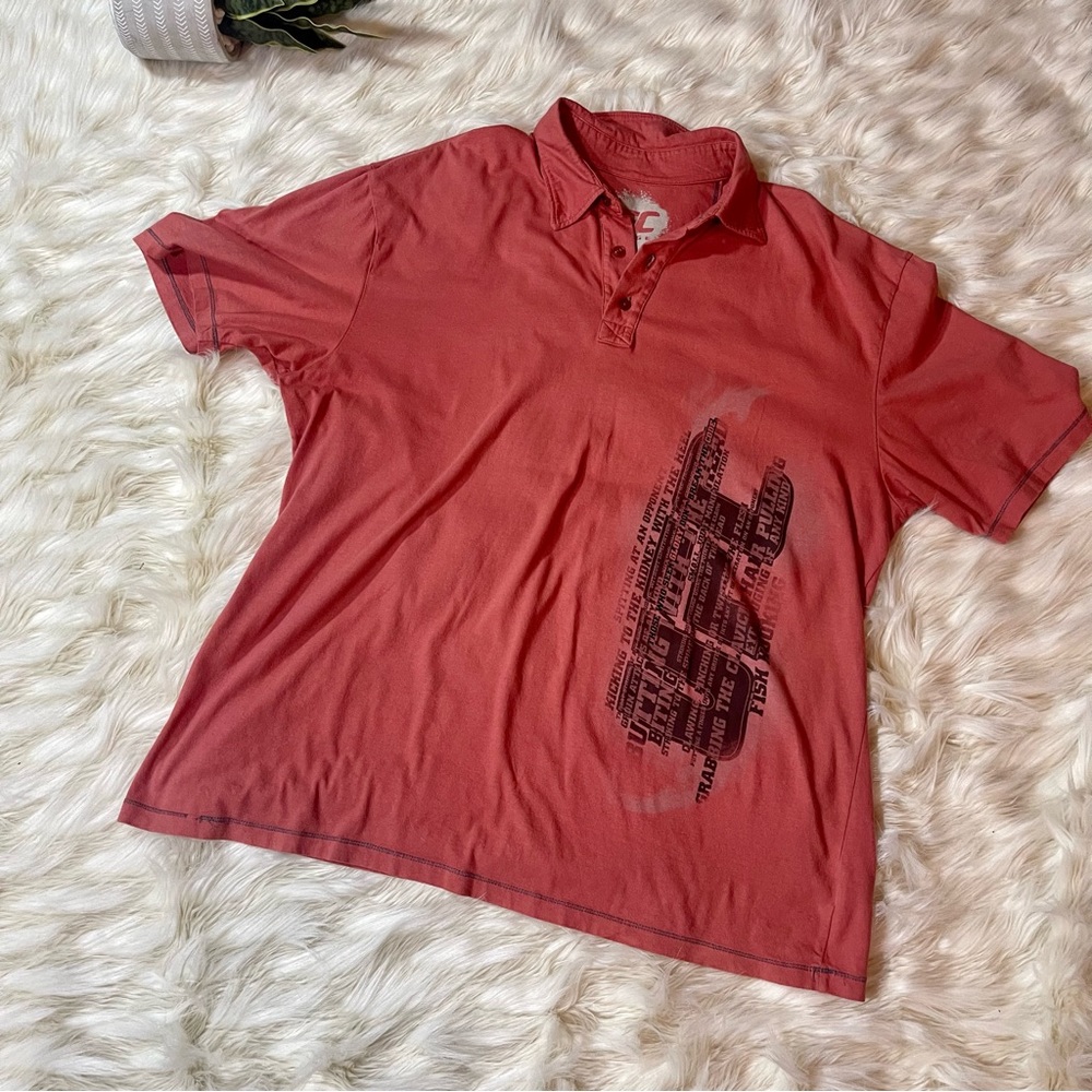 UFC Men’s Graphic Those Who Seek Glory Don’t Break The Code Polo Size XL